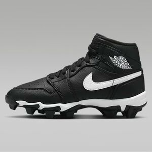 Brand New- Jordan Kids Black and White Cleats